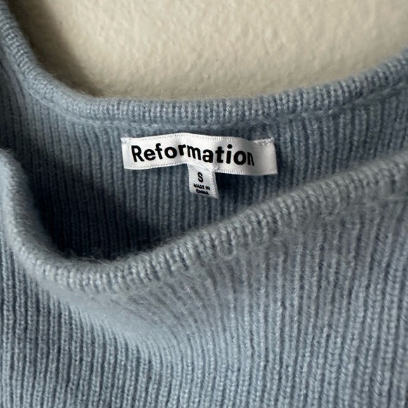Reformation Blue Knit Tank Top size small - Picture 4 of 7